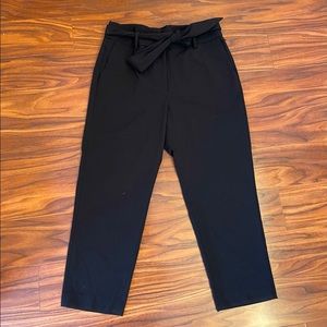 Dkny 10P high-waisted tie-front ankle pants, new with no tag